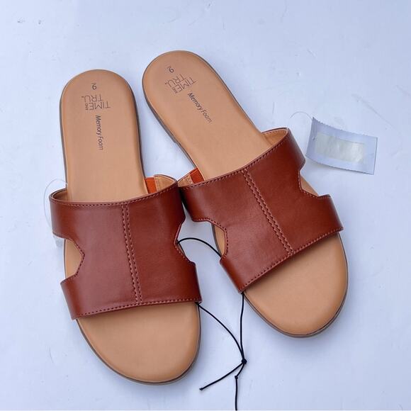 Time and Tru Women's Slip On Low Heel Sandals NWT Sz 9 - Picture 8 of 8